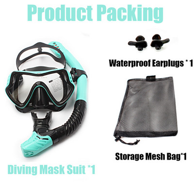 JSJM 2024 Нова професионална маска за гмуркане с шнорхел и шнорхели, очила, очила, комплект тръби за гмуркане, комплект от шнорхели, маска за възрастни, унисекс
