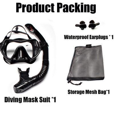 JSJM 2024 Нова професионална маска за гмуркане с шнорхел и шнорхели, очила, очила, комплект тръби за гмуркане, комплект от шнорхели, маска за възрастни, унисекс