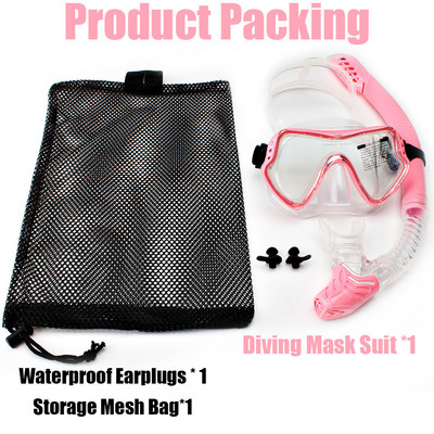 JSJM 2024 Нова професионална маска за гмуркане с шнорхел и шнорхели, очила, очила, комплект тръби за гмуркане, комплект от шнорхели, маска за възрастни, унисекс