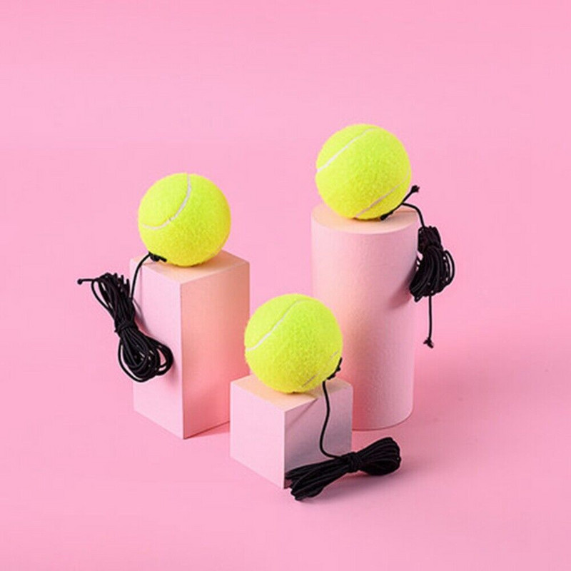 2 бр. Тренировъчна топка за тенис с корда, регулируема топка за тенис тренажор Замяна на топка за тенис тренировка за самостоятелна практика