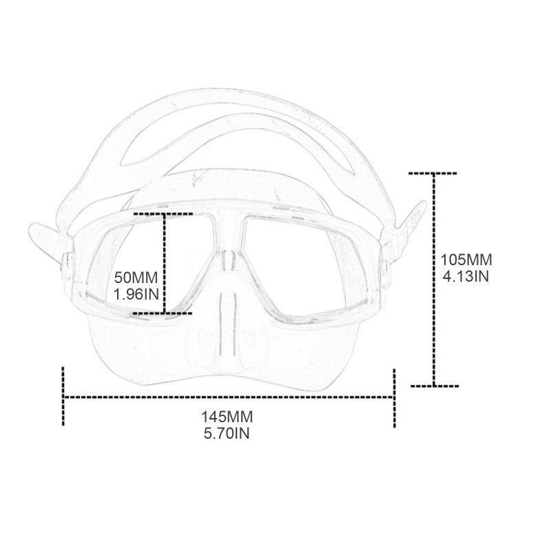 Маска за гмуркане с шнорхел Практична маска за плуване Очила за гмуркане против замъгляване Маска за гмуркане против изтичане за гмуркане с шнорхел Плуване