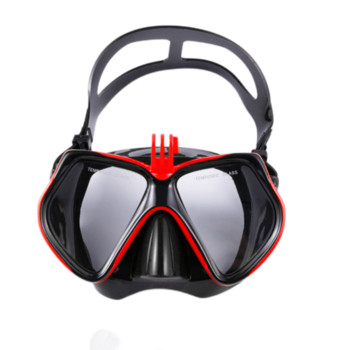 Επαγγελματική υποβρύχια μάσκα κάμερας μάσκα κατάδυσης Γυαλιά κολύμβησης με αναπνευστήρα Βάση κάμερας για καταδύσεις για GoPro