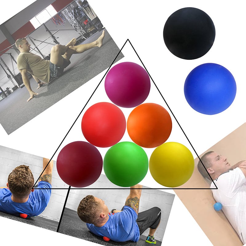 Топка за лакрос Масажна топка Висока плътност Лека фитнес тяло Фасция Масажна йога Упражнение Облекчаване на болката Миофасциална