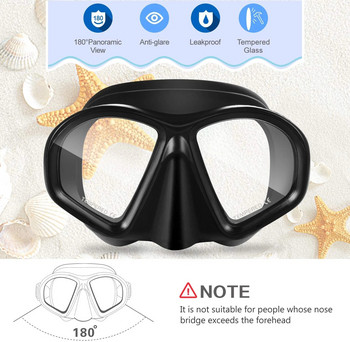 Νέα Gopro Mirrored Snorkeling Mask Επαγγελματικά γυαλιά κατάδυσης με θήκη κάμερας Tempered Glass Coating Lens Mask Scuba
