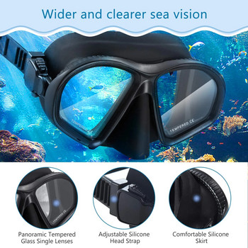 Νέα Gopro Mirrored Snorkeling Mask Επαγγελματικά γυαλιά κατάδυσης με θήκη κάμερας Tempered Glass Coating Lens Mask Scuba