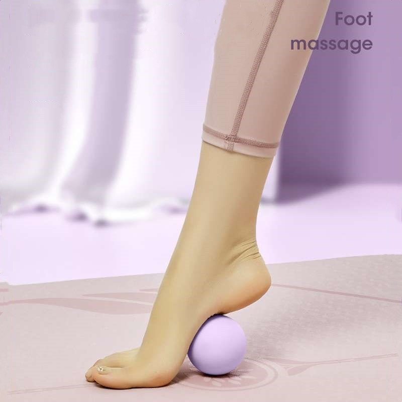 Мини силиконова топка за фасция Body Muscle Relex апарат за масаж на гръб и крака Тренажорна топка Спорт Фитнес Пилатес Топка за йога