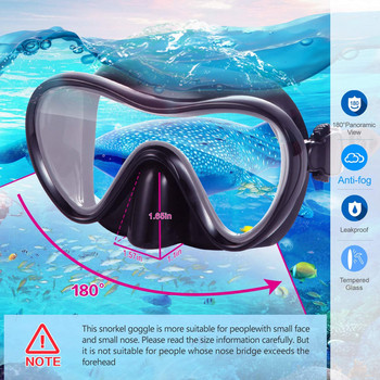 Μάσκα κατάδυσης κατά της ομίχλης για ενήλικες επαγγελματικά εργαλεία κολύμβησης με αναπνευστήρα με υλικό σιλικόνης Εξοπλισμός μάσκας γυαλιών