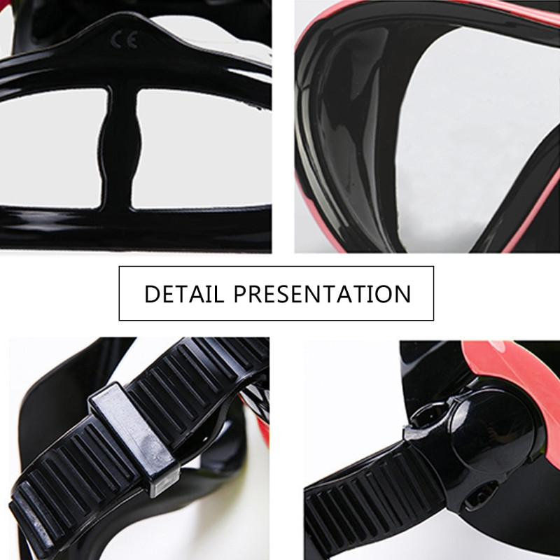 Маска против замъгляване за гмуркане за възрастни, професионална екипировка за гмуркане с шнорхел със силиконов материал, очила, маска, оборудване