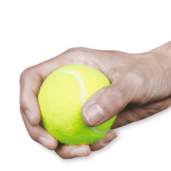 Тенис топки Тренировка с висок отскок Еластичност на открито Издръжлив тенис за кучета Преследване на хапки и дъвчене 6,5 СМ топка за кучета