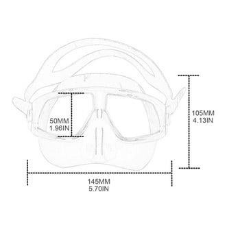 Маска за гмуркане с шнорхел с маска за гмуркане от закалено стъкло с регулируема каишка против замъгляване