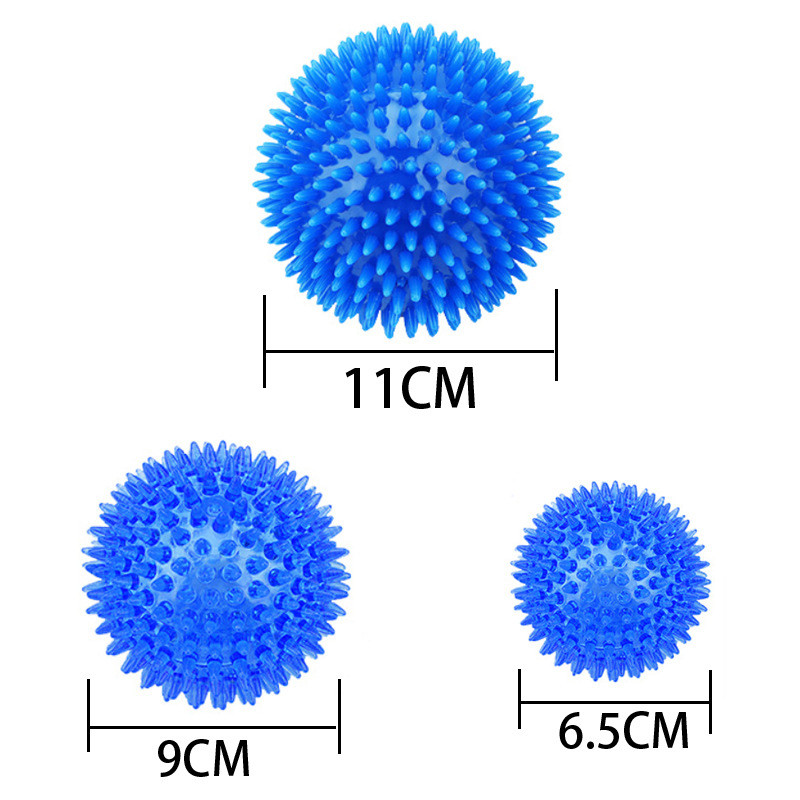 Pet Dog Toys Cat Puppy Sounding Toy Polka Squeaky Tooth Cleaning Ball TPR Training Pet Teeth Chewing Toy Thorn Balls Аксесоари