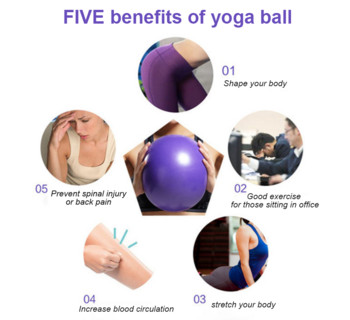 Мини топка за йога 25 CM Пилатес Balance Core Ball Оборудване за упражнения Тренировка Anti-burst Gym Sport