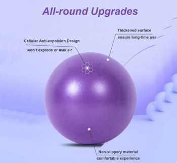 Мини топка за йога 25 CM Пилатес Balance Core Ball Оборудване за упражнения Тренировка Anti-burst Gym Sport