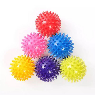 PVC 7,5 cm smaigalys jogos kamuoliukas sporto masažo kamuoliukas pėdų masažo kamuoliukas Spiny Grip kamuolys treniruoklių salė Fascia Ball atsipalaidavimo dekompresijos įrankis