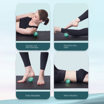 TPE Massage Yoga Gym For Fitness Ball Medical Exercise Peanut Fascia Roller Back Foot Relax Muscles Shoulder Neck solid 6cm