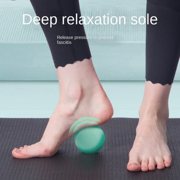 TPE Massage Yoga Gym For Fitness Ball Medical Exercise Peanut Fascia Roller Back Foot Relax Muscles Shoulder Neck solid 6cm