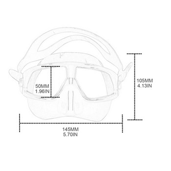 N0HA Wide View Snorkel Mask Anti-fog Tempered Glass Diving Mask Πρακτική μάσκα κατάδυσης με αναπνευστήρα με ρυθμιζόμενο λουράκι για ενήλικες