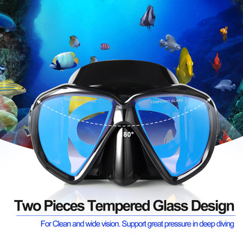 EXP VISION Professional Diving Mask, Snorkeling and Scuba Free Diving Mask, Adult Snorkeling Mask with Tempered Glasses