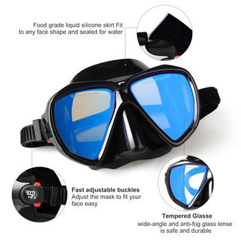 Професионална маска за гмуркане EXP VISION, маска за гмуркане с шнорхел и свободно гмуркане, маска за гмуркане с шнорхел за възрастни със закалени очила