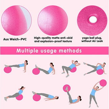 25cm Μπάλα Γιόγκα Pilates Gymnastic Fitness Ball Balance Άσκηση Γυμναστήριο Γυμναστήριο Γιόγκα Core Ball Προπόνηση σε εσωτερικό χώρο Προπόνηση Γιόγκα Μπάλα μπαλέτου