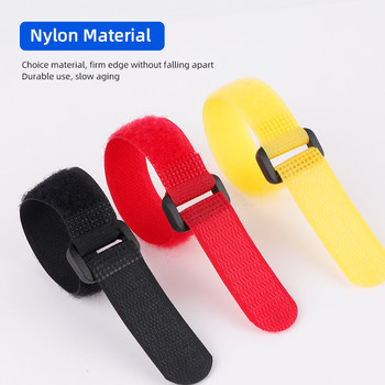 5 ΤΕΜ. Deemount Bicycle Nylon Hook/Loop Tape Αυτοκόλλητο λουρί ποδηλάτου Καλώδιο δεσμός αντλίας μπουκάλι μπουκάλι Επίδεσμος φακού ποδηλασίας