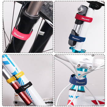 5 ΤΕΜ. Deemount Bicycle Nylon Hook/Loop Tape Αυτοκόλλητο λουρί ποδηλάτου Καλώδιο δεσμός αντλίας μπουκάλι μπουκάλι Επίδεσμος φακού ποδηλασίας
