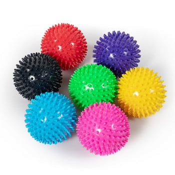 9cm PVC Spiky Massage Yoga Ball Trigger Point Sport Fitness Hand Foot Pain Stress Relax Muscle Relax Unisex Stab Massage Ball