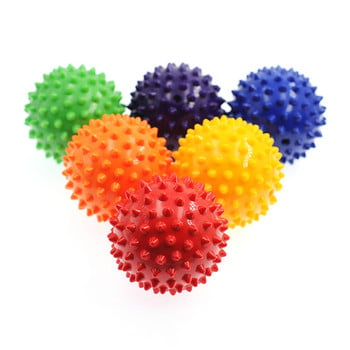 9cm PVC Spiky Massage Yoga Ball Trigger Point Sport Fitness Hand Foot Pain Stress Relax Muscle Relax Unisex Stab Massage Ball