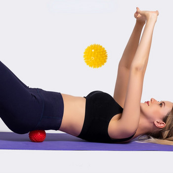 9cm PVC Spiky Massage Yoga Ball Trigger Point Sport Fitness Hand Foot Pain Stress Relax Muscle Relax Unisex Stab Massage Ball