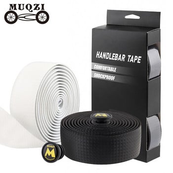 MUQZI Soft Road Bike Bicycle Handlebar Tape Wrap Cycling Damping Αντιολισθητικό PU EVA Ιμάντες ζώνης λαβής ποδηλάτου Αξεσουάρ ποδηλασίας