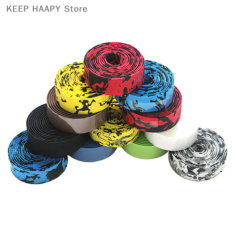 2tk 3x200cm EVA jalgratta juhtraua lint Jalgrattasõidu mägiratta käepideme rihm, helkurümbris maanteeratta rihm koos 2 tk baaripistikuga