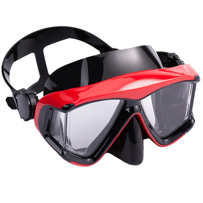 Búvármaszk Snorkel Úszószemüveg Scuba Szilikon szoknya 3 ablakos Páramentes Szivárgásgátló Széles nézet Panoráma HD felnőtt fiataloknak