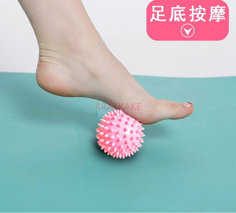 Топка за йога масаж, топка за плантарна фасция, топка за фитнес за мускулна релаксация, топка тип таралеж за акупунктурен меридиан
