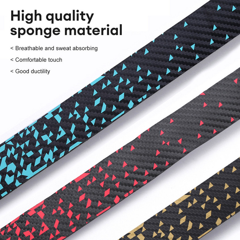 Лента за щанги за шосеен велосипед Цветни градиентни цветни ленти за кормила EVA/PU Мека антивибрационна обвивка Лента Издръжлива бар лента