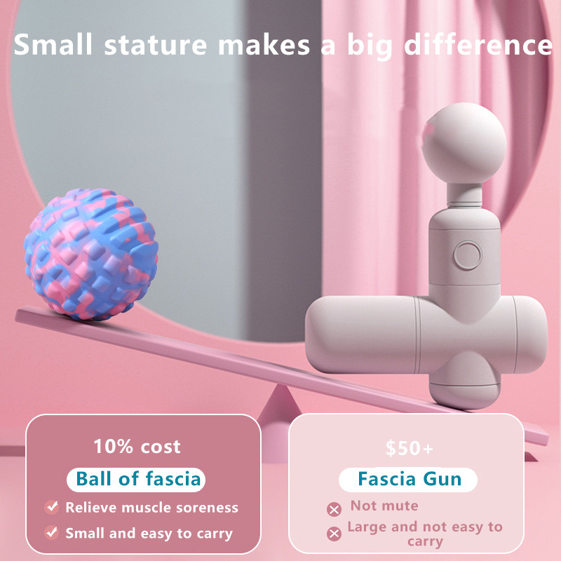 Топка за йога масаж TPE Материал Леко тяло с висока плътност Фитнес тяло Релаксация на тялото Фасция Топка с диаметър 7CM