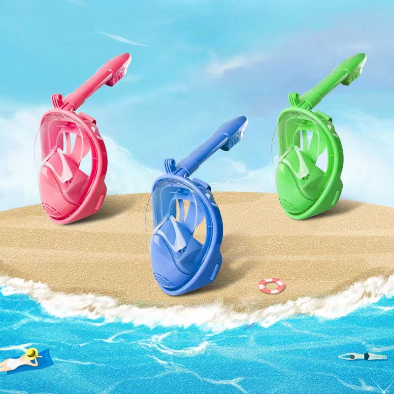 НОВА Маска за шнорхел с цяло лице Детски маски Divnig с иновативна система против изтичане за предотвратяване на мъгла Gear 180 Panoram Drop Shipping