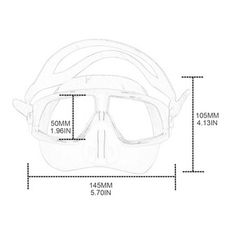 Μάσκα με αναπνευστήρα ευρείας όψης Αντι-ομίχλη Καταδυτικό γυαλί Μάσκα κολύμβησης με αναπνευστήρα για καταδύσεις