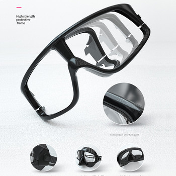 Маска за гмуркане WHALE за възрастни Силиконови очила за гмуркане Подводни спасителни очила за гмуркане Мъже Жени Маска за очила
