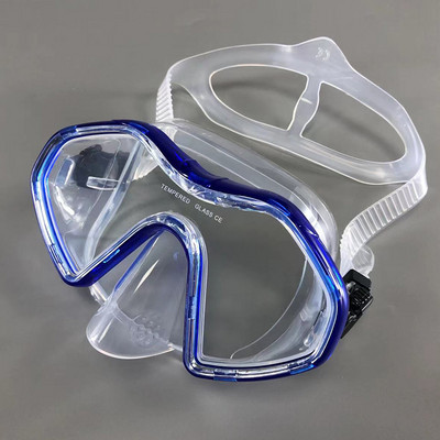 QYQ Snorkeling Scuba Diving Mask ingyenes búvárszemüveg szilikon szoknya Panorámás búvármaszk felnőtteknek Úszás Snorkeling