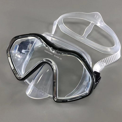 QYQ Snorkeling Scuba Diving Mask ingyenes búvárszemüveg szilikon szoknya Panorámás búvármaszk felnőtteknek Úszás Snorkeling
