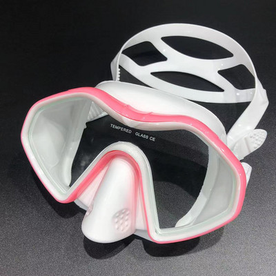 QYQ Snorkeling Scuba Diving Mask ingyenes búvárszemüveg szilikon szoknya Panorámás búvármaszk felnőtteknek Úszás Snorkeling