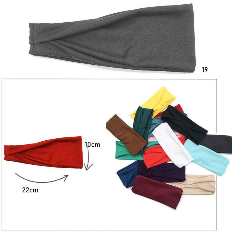 Абсорбираща велосипедна йога спортна пот лента за глава за мъже и жени йога ленти за коса Ленти за пот на главата Лента за безопасност при спортно бягане