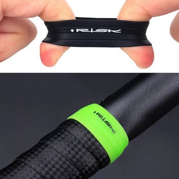 1 ζεύγος RISK Road Bike Handlebar Tape βύσματα σιλικόνης τιμόνι ποδηλάτου τελικής ράβδου ταινία Σταθερός δακτύλιος Anti-Skip Cycling Αξεσουάρ