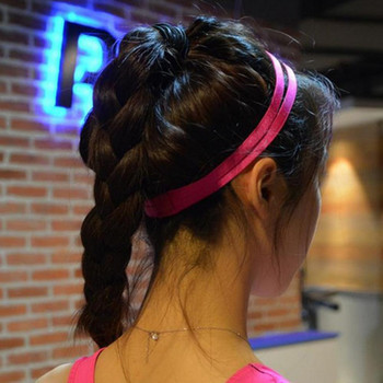 Μόδα Γυναικεία Διπλό Κορίτσι Αντιολισθητικό Αθλητισμό Γιόγκα Ελαστική Χειρολαβή για Τρέξιμο Fitness Αξεσουάρ Μαλλιών Μπάντες ιδρώτα