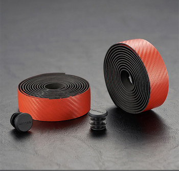 MOTSUV Carbon Bike Bar Tape Tape Cork EVA PU Ταινία τιμονιού ποδηλάτου Cycling Damping Αντικραδασμικό Περιτύλιγμα με βύσμα 2 ράβδων