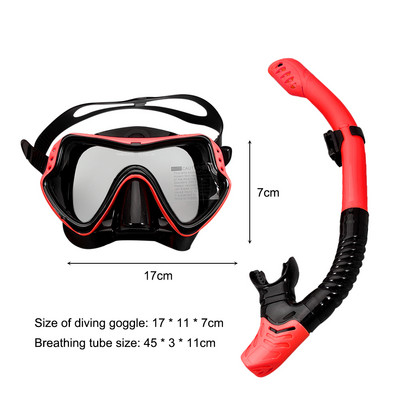 Professzionális snorkel búvármaszk és légzőcső szemüveg szemüveg búvárúszó úszó légcső készlet snorkel maszk úszófelszerelés