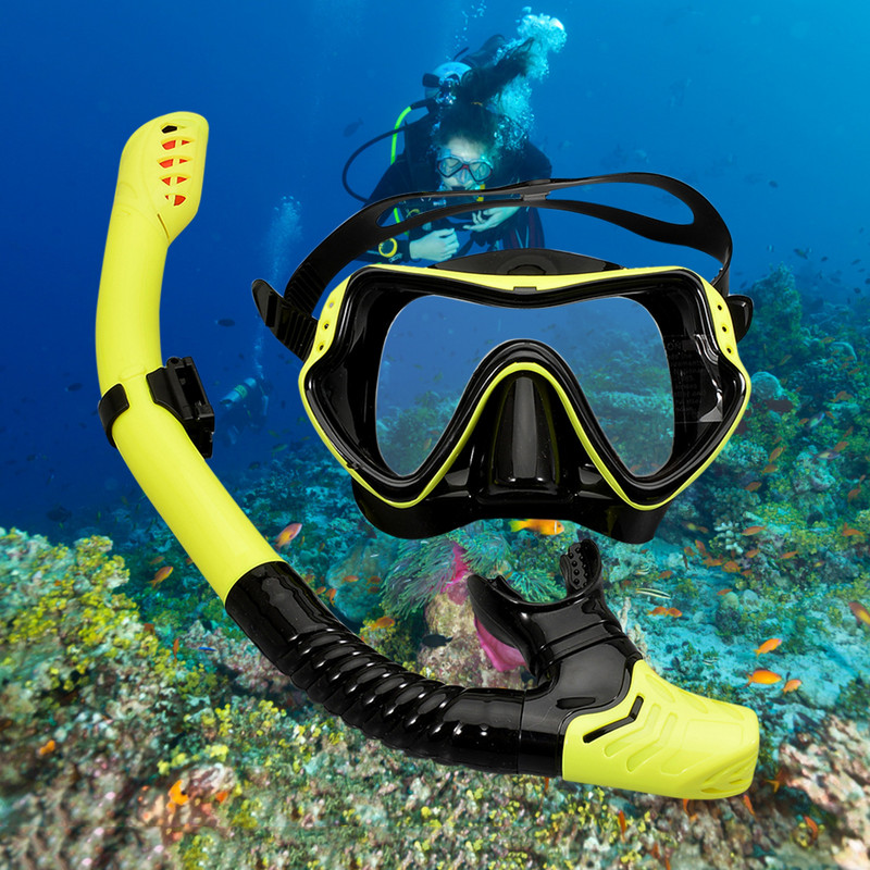 Professionaalne snorkelsukeldumismask ja snorgeldamisprillid, prillid, sukeldumisujumise hingamistoru komplekt, snorgelimaski ujumisvarustus