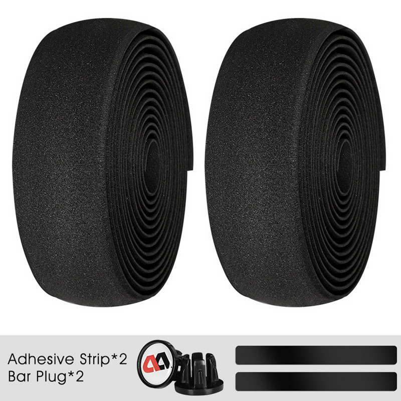 Лента за кормилото на велосипед МТБ Каишка за дръжката на шосеен велосипед Камуфлажен колан Нехлъзгаща се обвивка с корк 2 бара Тапи Аксесоари за велосипеди