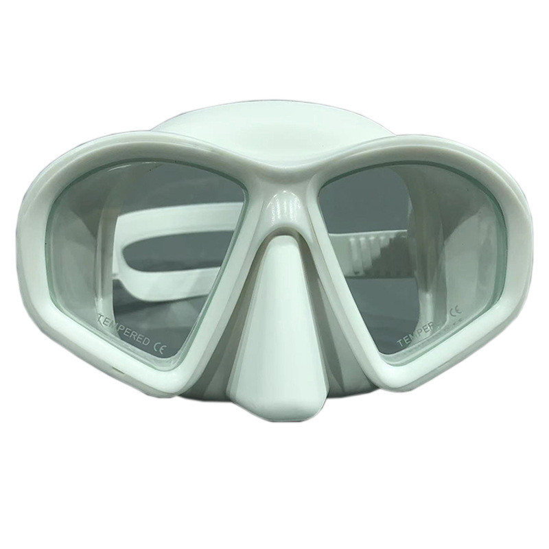 Маска за гмуркане Nimm2 Костюм с дихателна тръба Мъжки и дамски Нова голяма рамка Силиконово лице Огледало Маска за гмуркане с шнорхел Очила