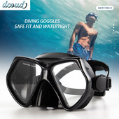Búvármaszk Úszószemüveg Scuba Snorkel Szilikon Szoknya Edzett üveg Panoráma HD Felnőtt fiataloknak Páramentesítő Orrvédővel